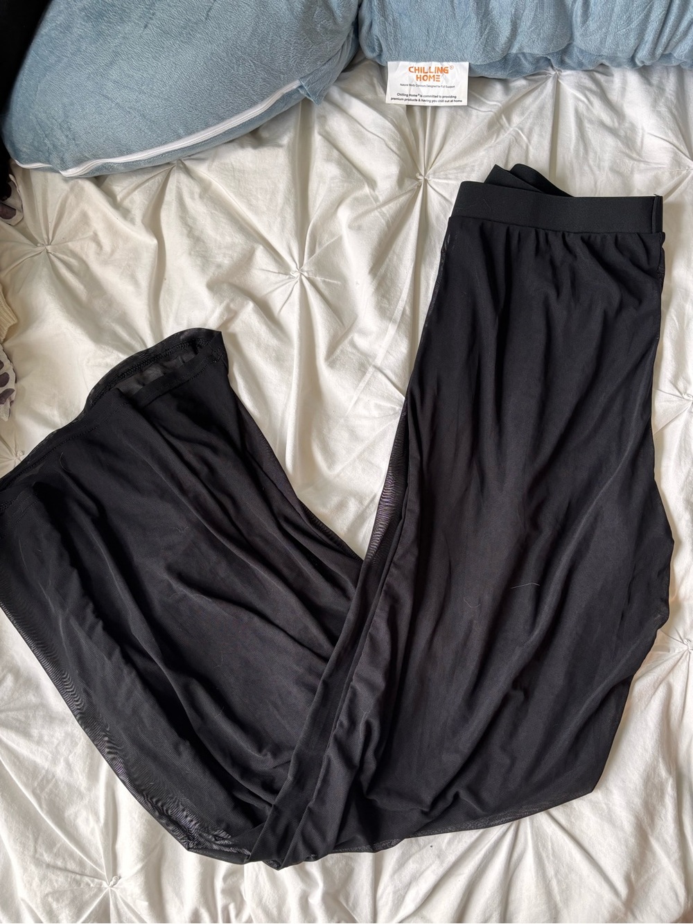 Black Sheer Swim Coverup Pants